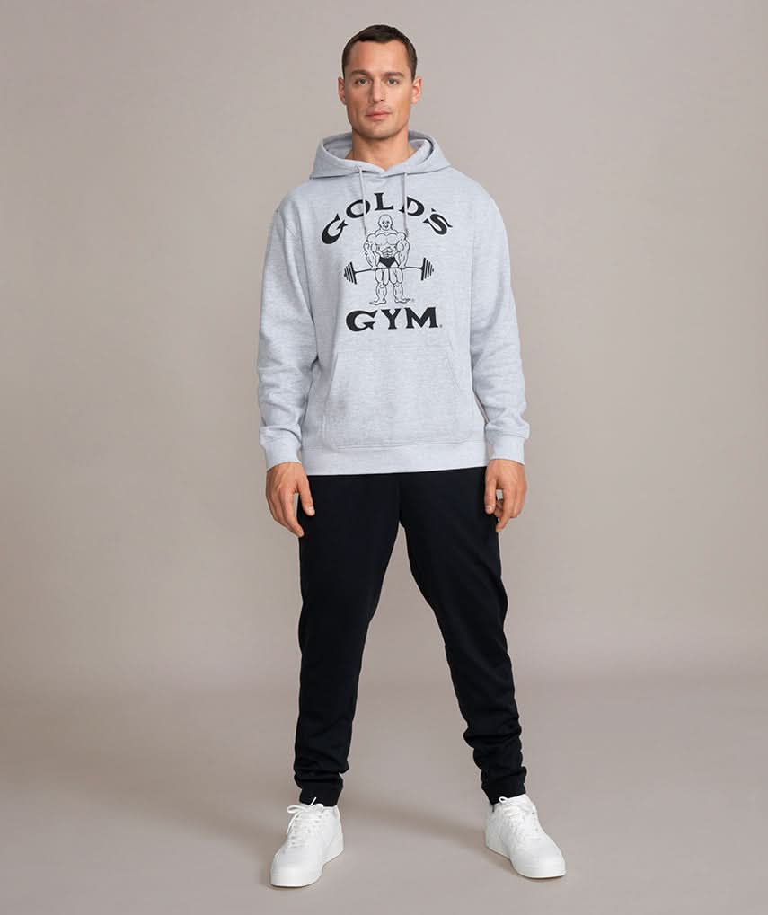 Classic Joe Heavyweight Hoodie by Golds Gym front view