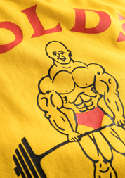 Gold's Gym - 70s Yellow Vintage Bodybuilder Stringer - (60th Anniversary Collection)