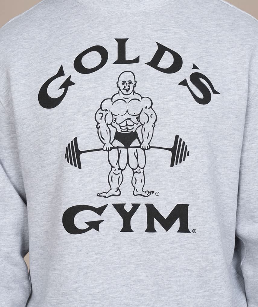Gold's Gym Classic Joe Sweatshirt Gray Close Up