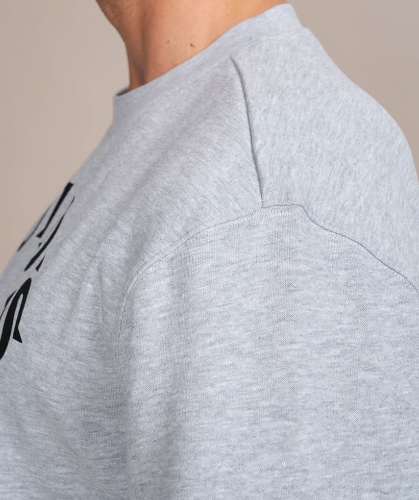 Gold's Gym Classic Joe Sweatshirt Gray Close Up Side