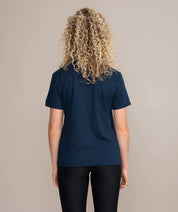 back view of womens shirt from golds gym