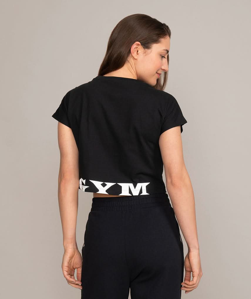 black crop top for the gym