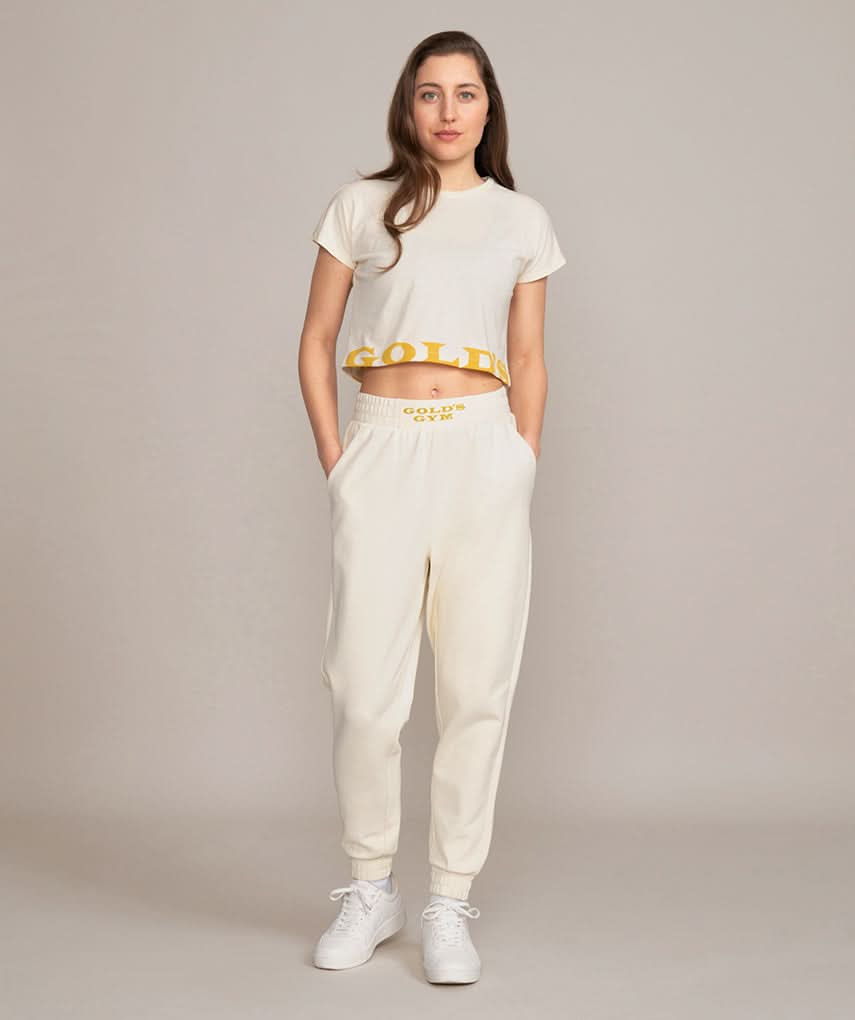 crop top shirt for women in off white beige