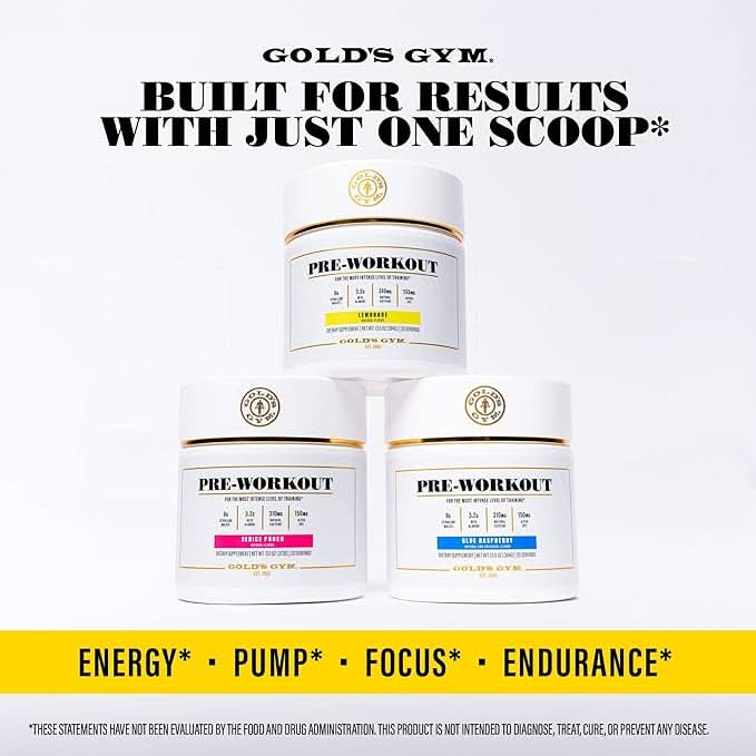 Golds_Gym_Pre-Workout_Powder_-_Blue Raspberry nutritional benefits