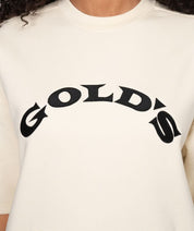 golds gym curved logo shirt