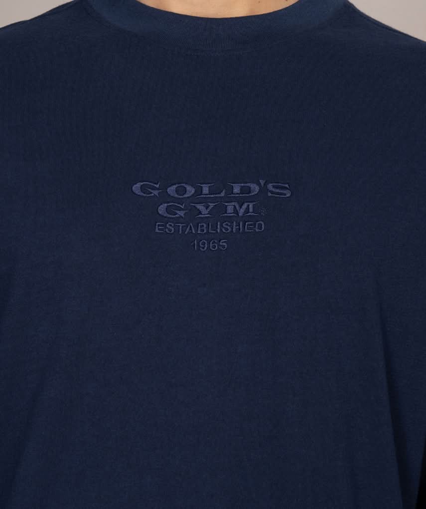 golds gym established 1965 blue shirt