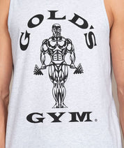 golds gym gray tank with logo