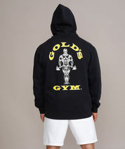 golds gym heavyweight hoodie back view