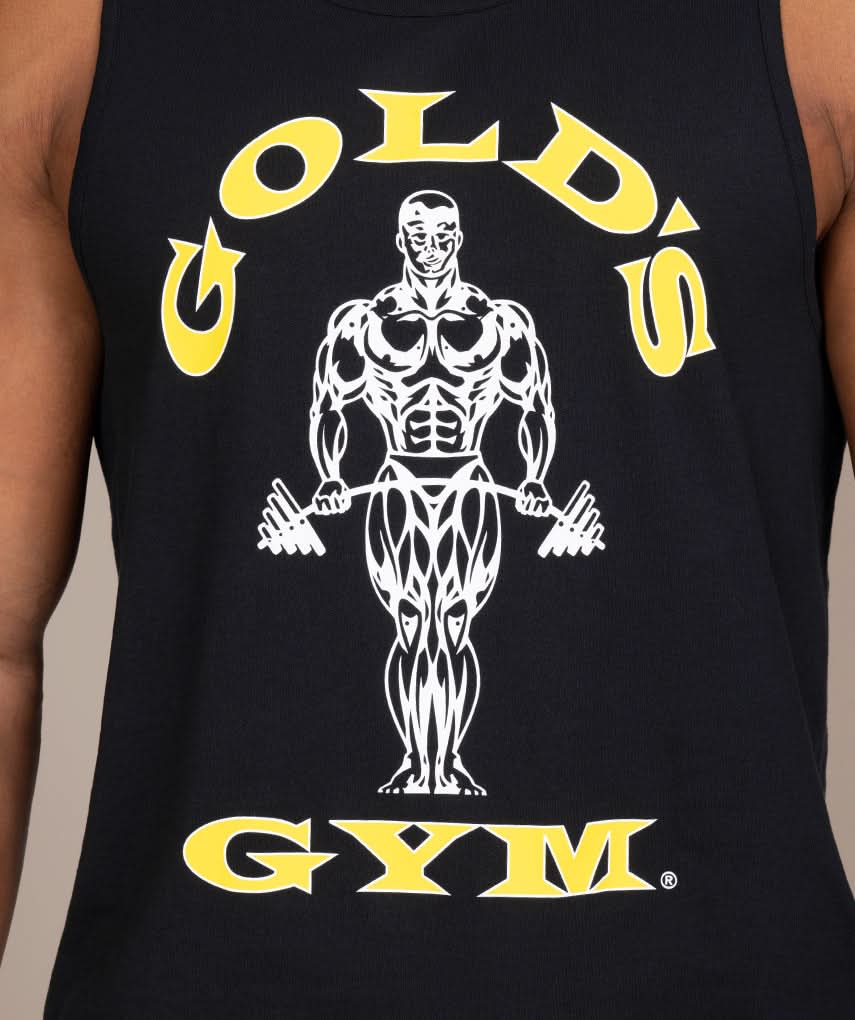 golds gym logo tank top