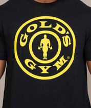 golds gym weight plate logo tshirt