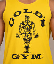 golds gym yellow tank top