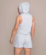gray hooded tank top for women boxers
