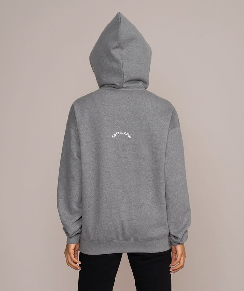 heavy luxurious hoodie in gray