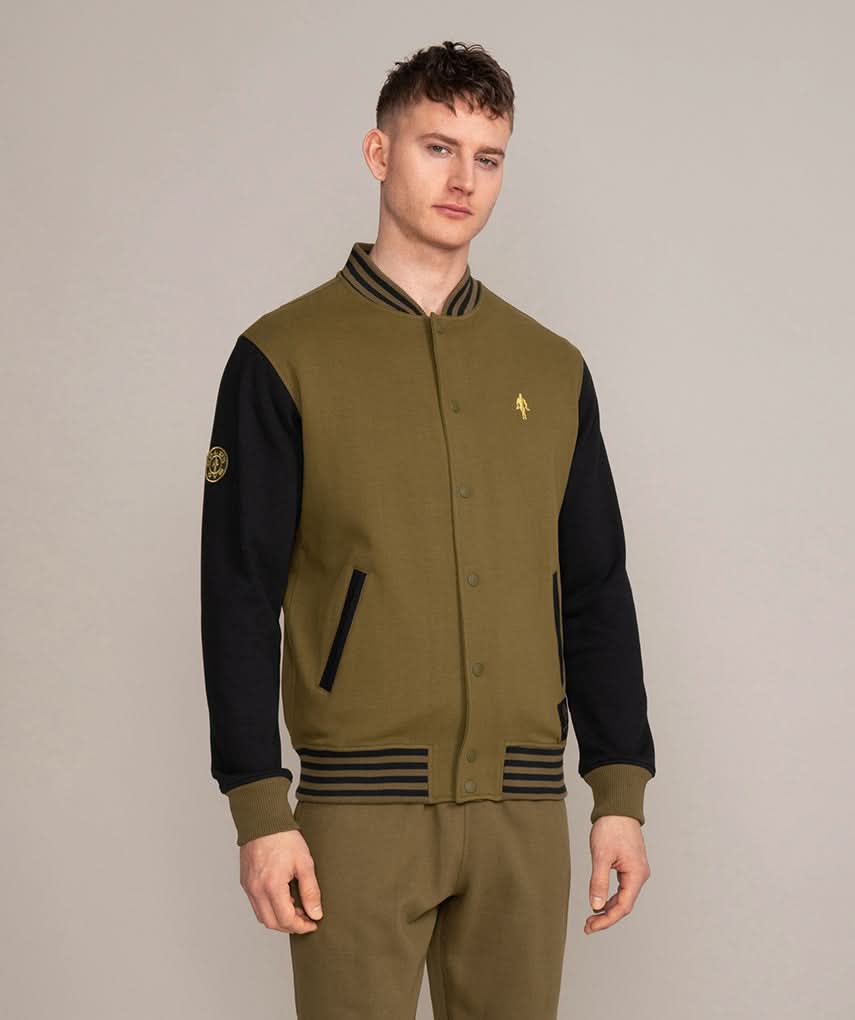 mens two toned athletic jacket