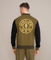 mens two toned athletic jacket golds gym
