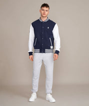 mens varsity baseball jacket by golds gym
