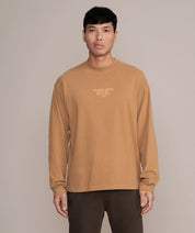 mocha khaki brown golds gym long sleeve shirt