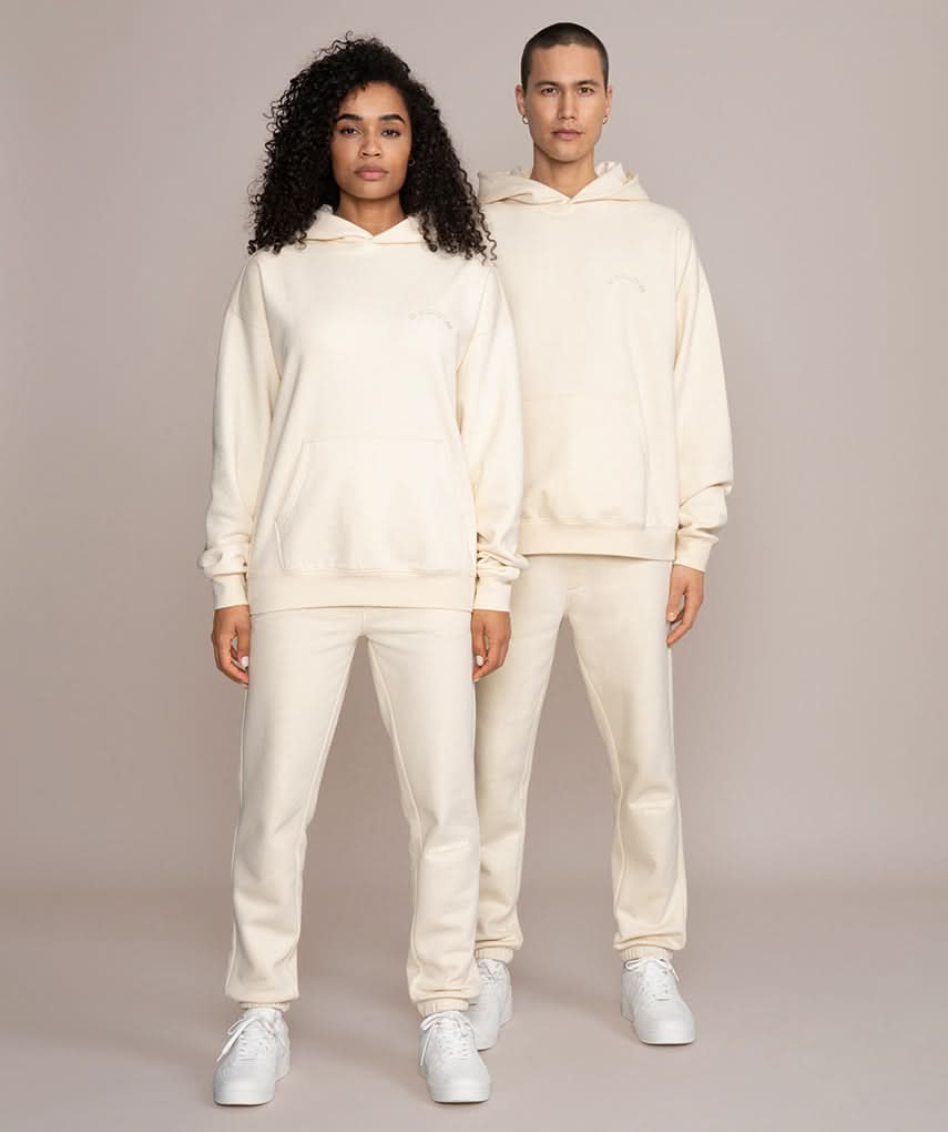 off white unisex streetwear hoodie