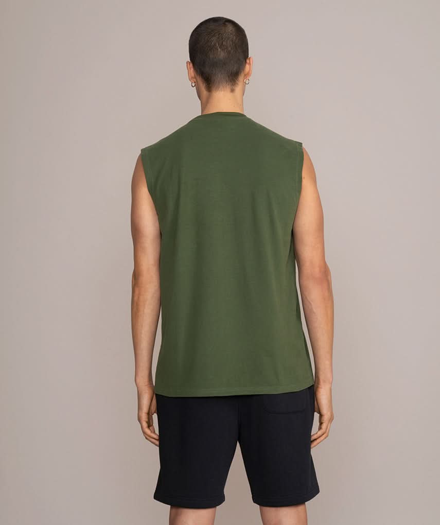olive green tank top for fitness