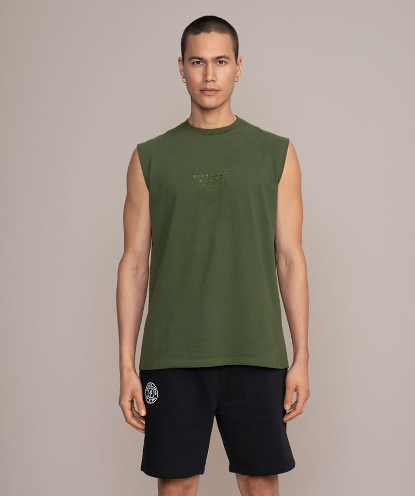olive green tank top for the gym high fashion