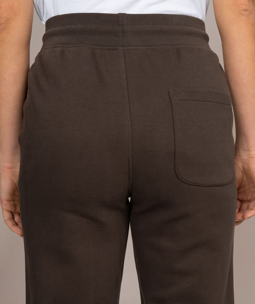 single pocket brown sweat pants