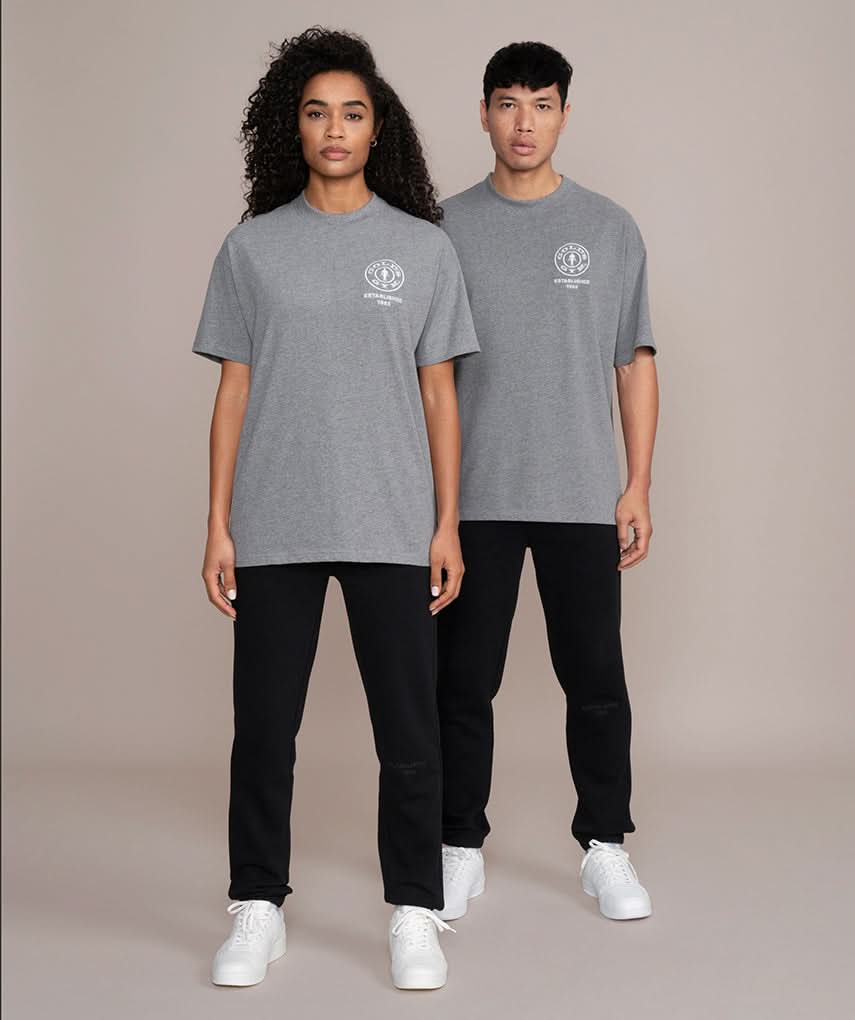 unisex gray shirt from golds gym