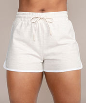 white athletic shorts for women