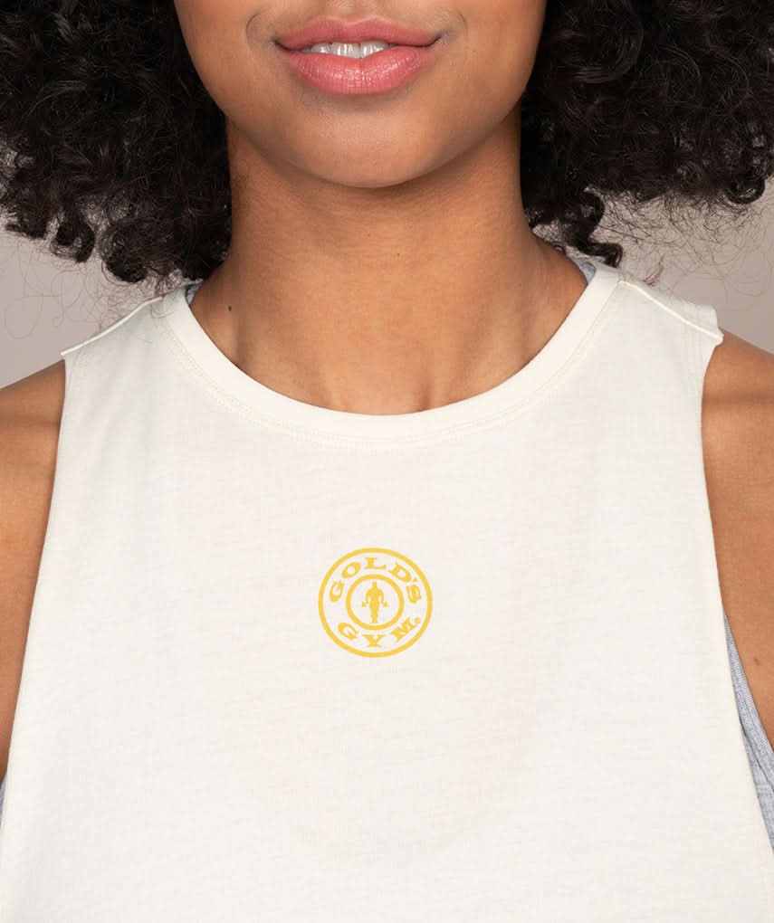 womens gym tank top golds gym logo