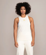 womens gym tank top large arm holes bra visible