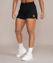 womens vintage athletic shorts black goldsgym