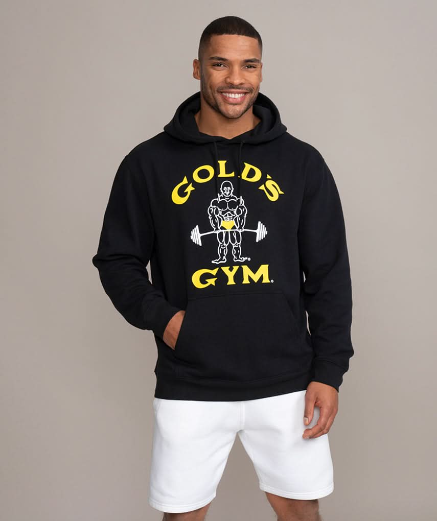 Classic Joe Heavyweight Hoodie by Golds Gym Black 