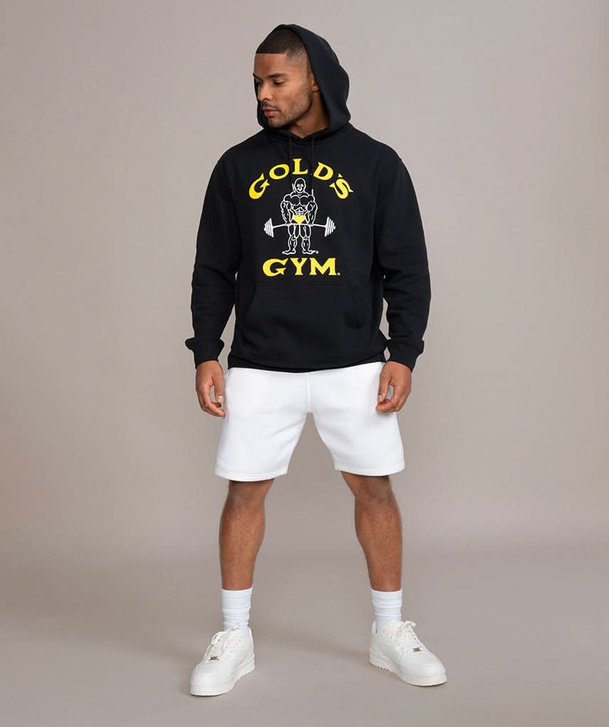 Classic Joe Heavyweight Hoodie by Golds Gym Black Design 