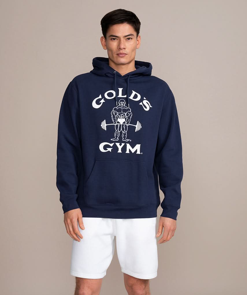 Classic Joe Heavyweight Hoodie by Golds Gym Navy Blue