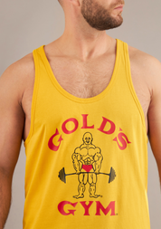 Gold's Gym - 70s Yellow Vintage Bodybuilder Stringer - (60th Anniversary Collection)