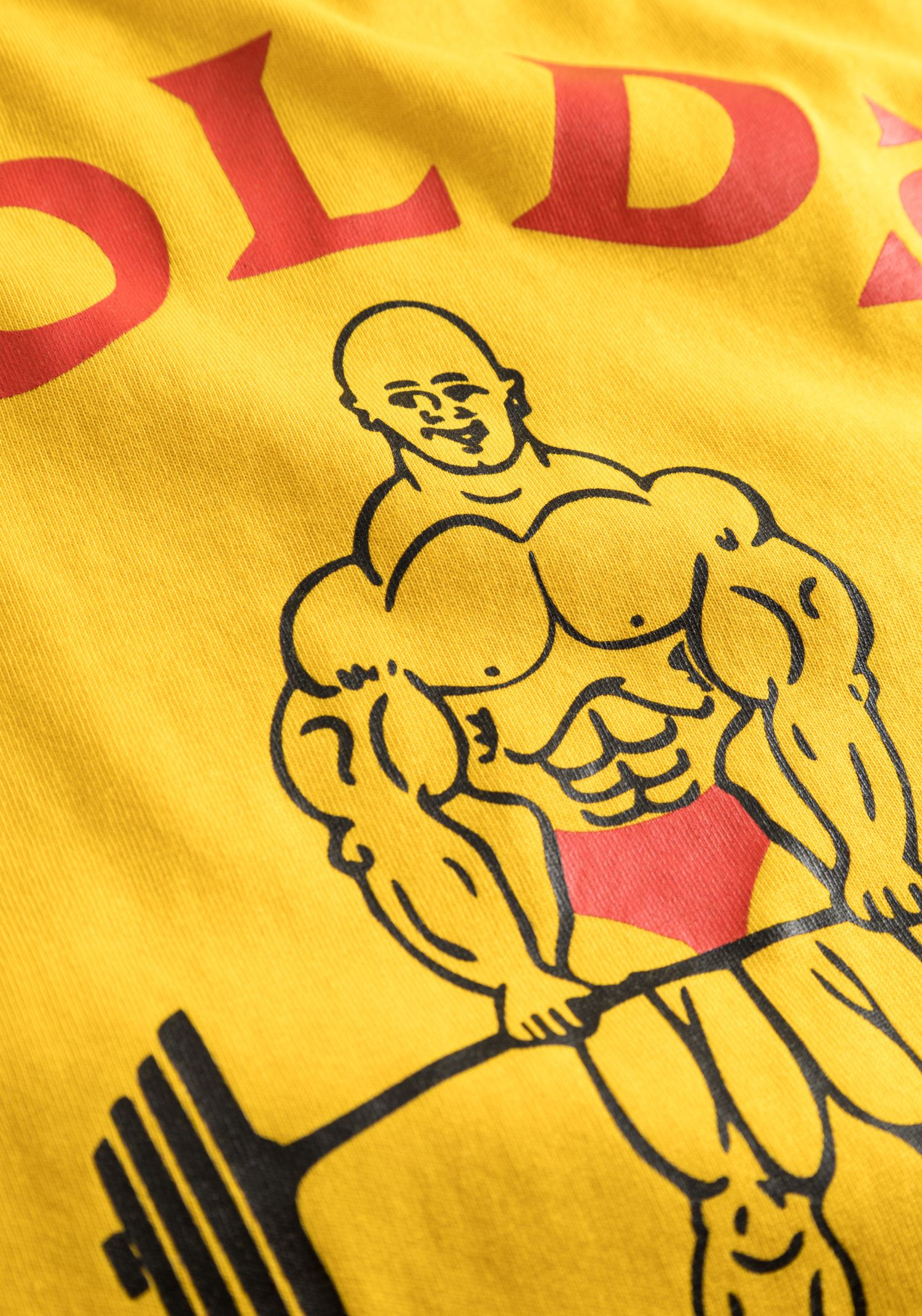 Gold's Gym - 70s Yellow Vintage Bodybuilder Stringer - (60th Anniversary Collection)
