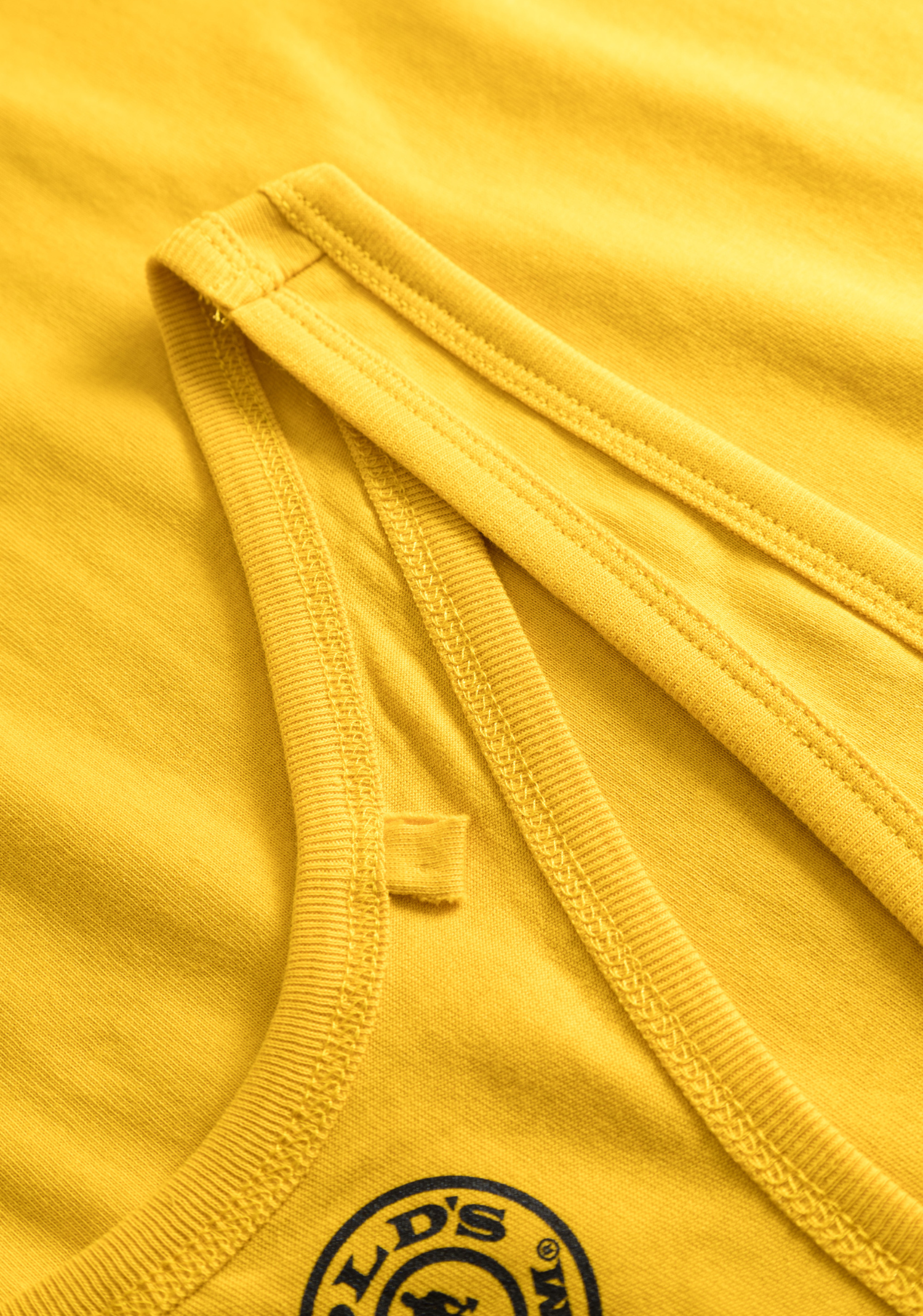 Gold's Gym - 70s Yellow Vintage Bodybuilder Stringer - (60th Anniversary Collection)