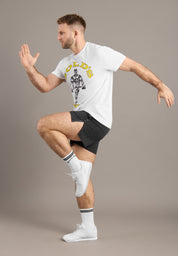 Gold's Gym® Unisex White Crew Socks