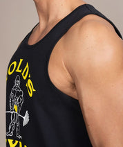 Gold's Gym Classic Joe Men’s Tank Black Side View