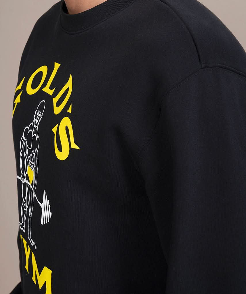 Golds Gym Classic Joe Sweatshirt Black Side View