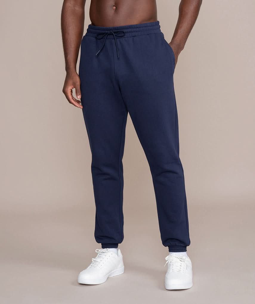 Golds Gym Mens Athletic Workout Pants in Navy Blue