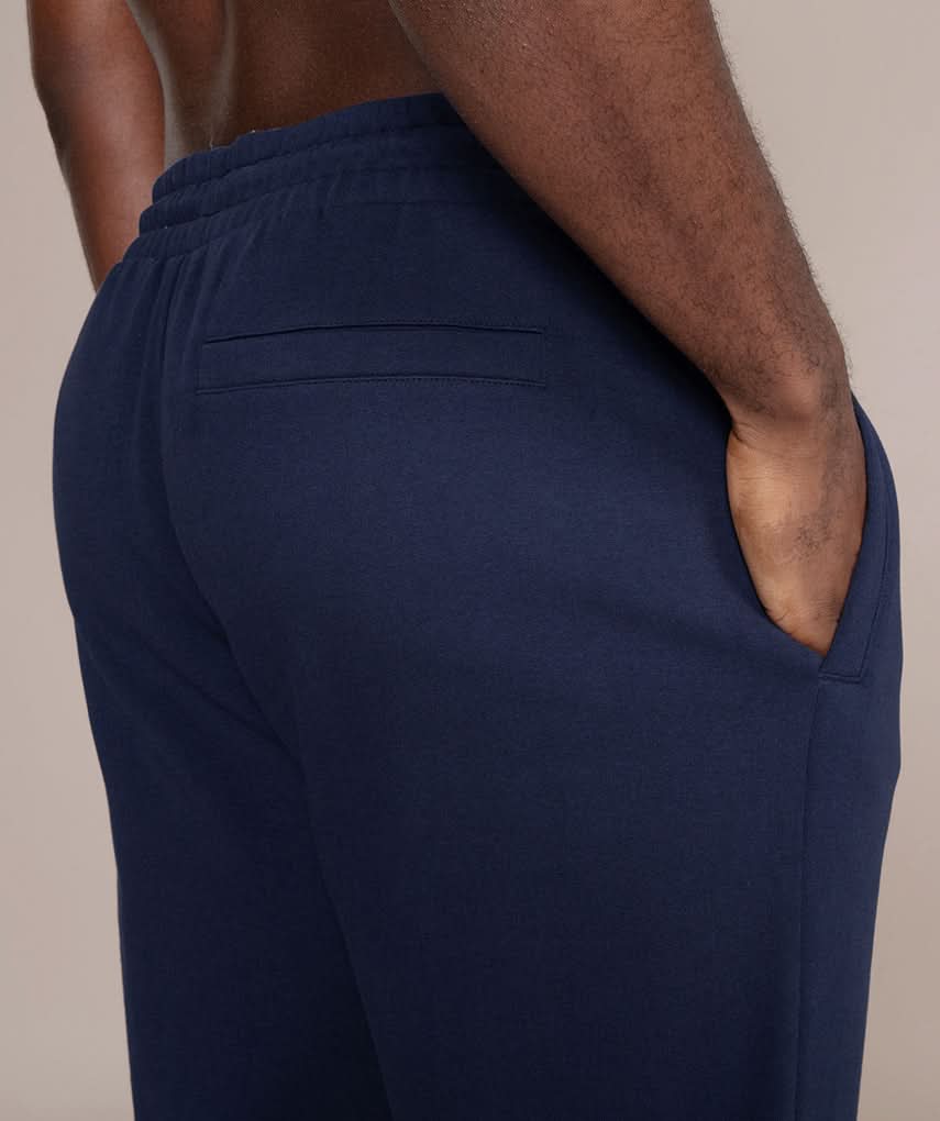 Golds Gym Mens Athletic Workout Pants in Navy Blue Back