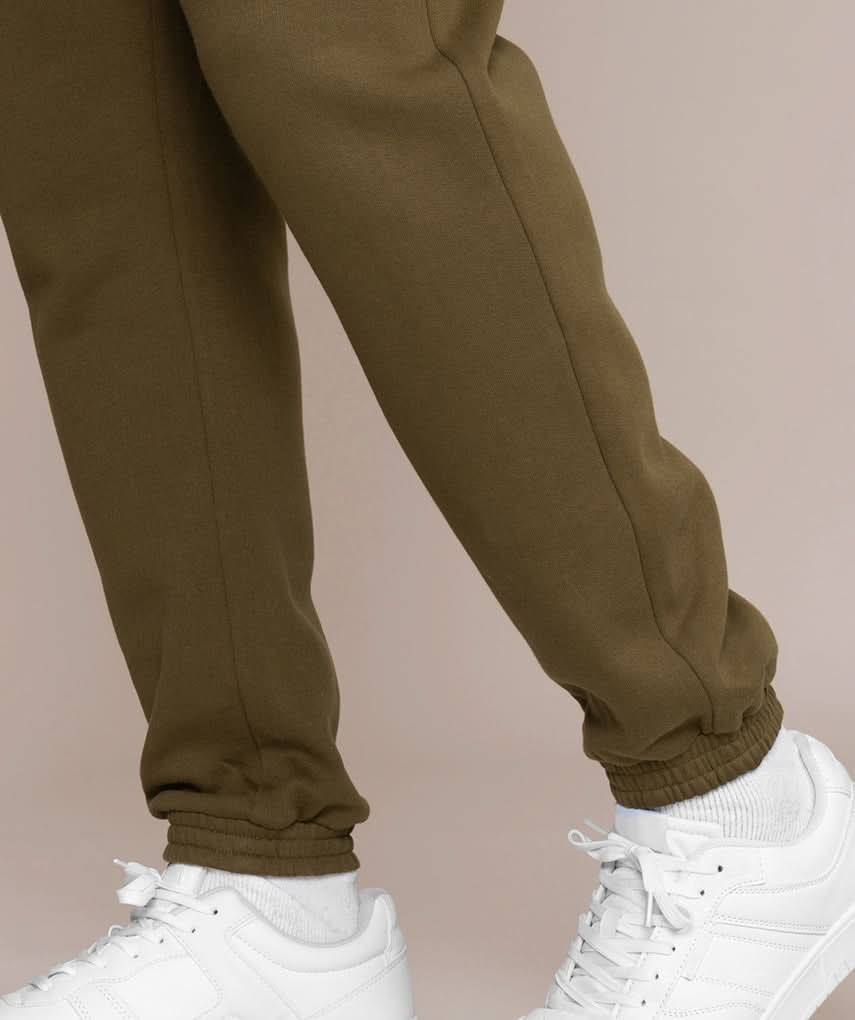 Golds Gym Mens Athletic Workout Pants in Olive Army Green Ankle
