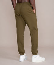 Golds Gym Mens Athletic Workout Pants in Olive Army Green Back