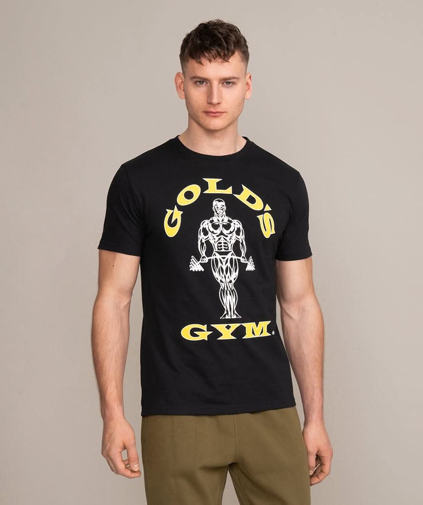 Golds Gym Muscle Joe Crew Neck T-Shirt Black