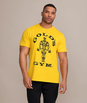 Golds Gym Muscle Joe Crew Neck T-Shirt Classic Yellow