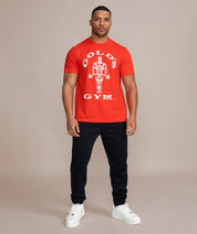 Golds Gym Muscle Joe Crew Neck T-Shirt Red Full View