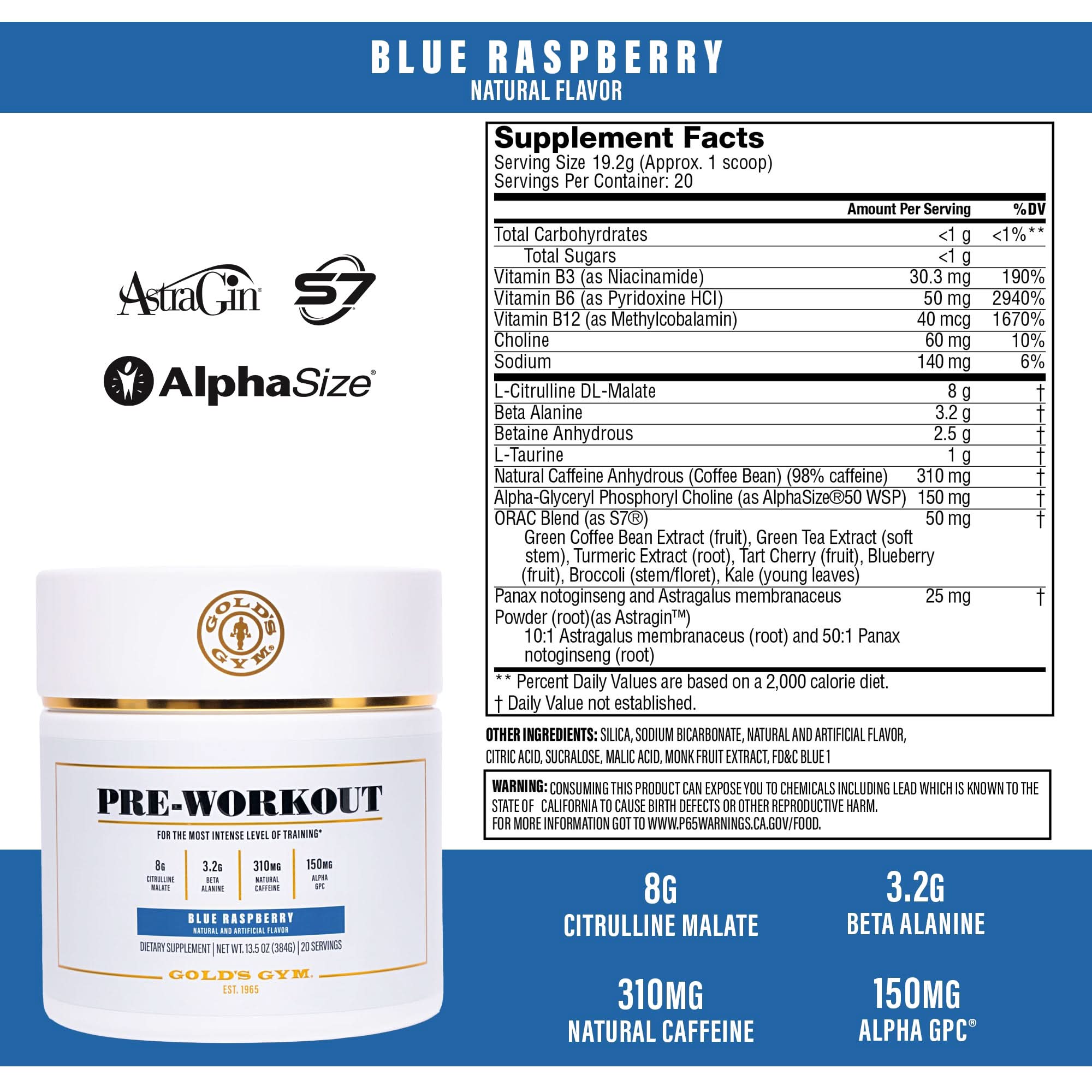 pre workout powder ingredients 