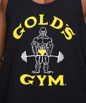 Mens Active Tank Top Stringer Black Close Up