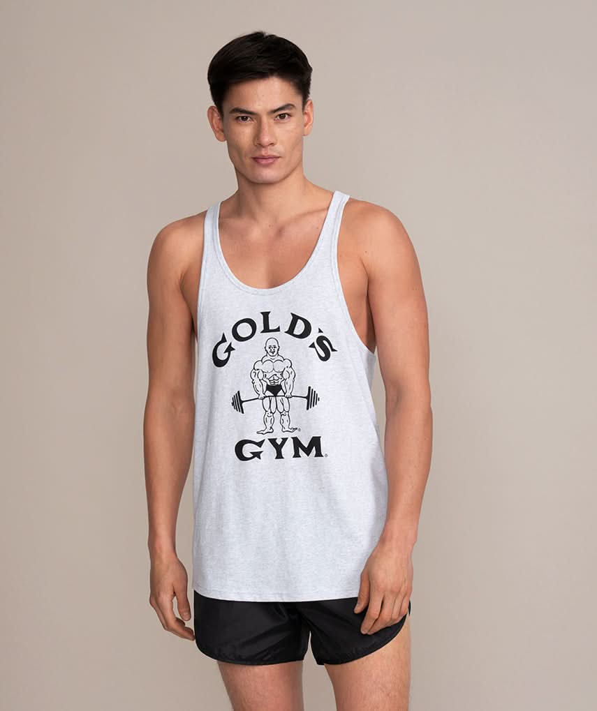 Mens Active Tank Top Stringer Gray 