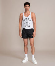 Mens Active Tank Top Stringer Gray Outfit